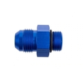 Red Horse Performance -08 MALE TO -10 O-RING PORT ADAPTER (HIGH FLOW RADIUS ORB) - BLUE 920-08-10-1
